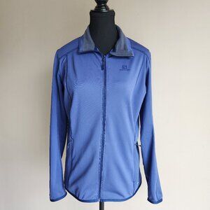 Ladies Salomon AdvancedSkin Zip Front Midlayer Jacket Zip Pockets Size Medium